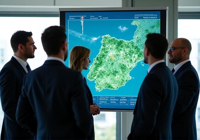 Reunión del equipo de Nimbus Lex en Madrid sobre mapas climáticos